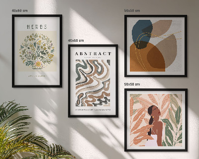 Moderní sada obrazů Boho estetické pastelové plakáty