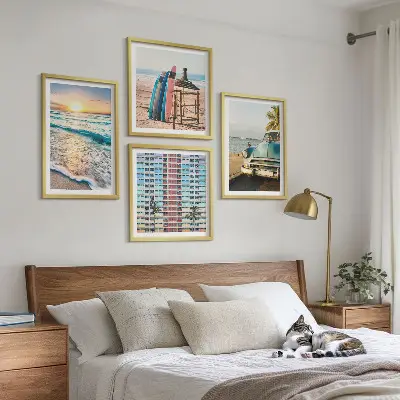 Sada obrazů Výhledy na západ slunce v Miami moderní provedení