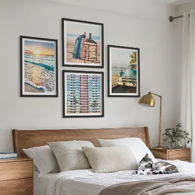 Sada obrazů Výhledy na západ slunce v Miami moderní provedení