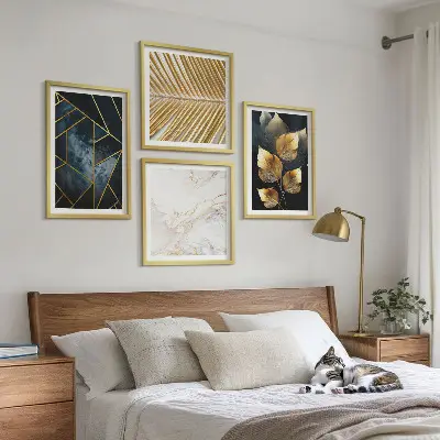 Dekorativní sada obrazů moderní rostlinné vzory