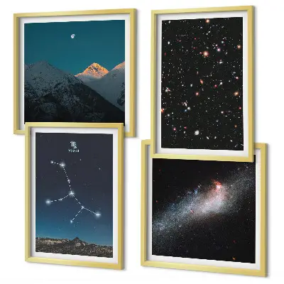 Sada obrazů Vesmír galaxie Panny moderní provedení