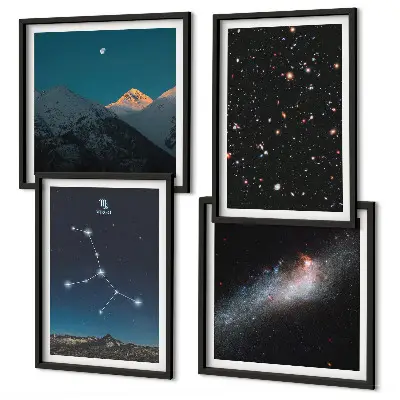 Sada obrazů Vesmír galaxie Panny moderní provedení