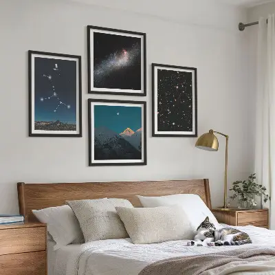 Sada obrazů Vesmír galaxie Panny moderní provedení