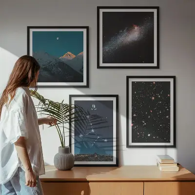 Sada obrazů Vesmír galaxie Panny moderní provedení