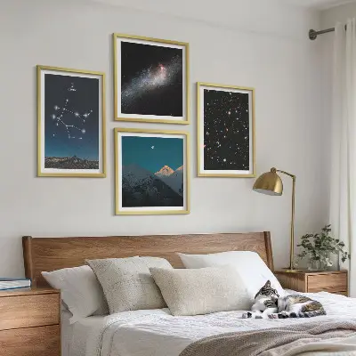 Dekorativní sada obrazů hvězdy galaxie Blíženci