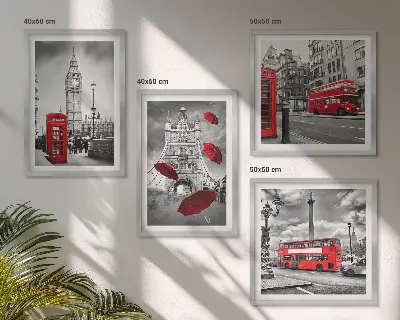 Moderní sada obrazů listy ginkgo na světlém pozadí