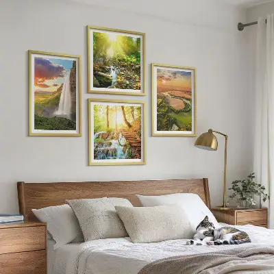 Moderní sada obrazů vodopád Oranžové hory