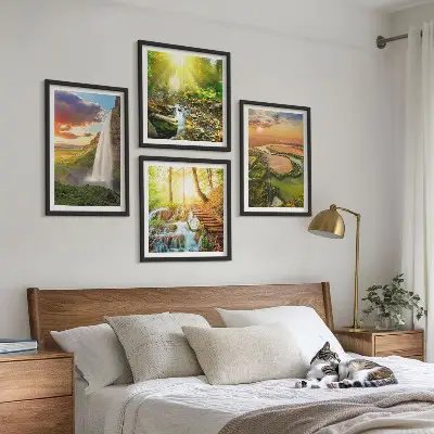 Moderní sada obrazů vodopád Oranžové hory