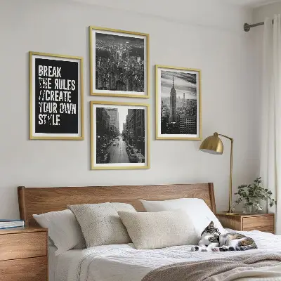 Moderní sada obrazů černobílá inspirace pro městské ulice