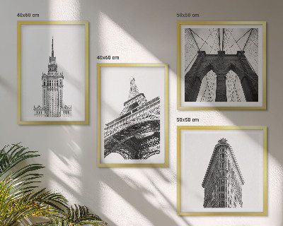 Dekorativní sada obrazů Architektura černobílý minimalismus