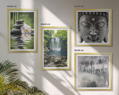 Moderní sada obrazů Harmonie přírody kameny voda Buddha