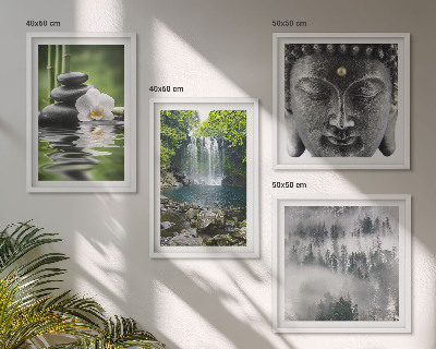 Moderní sada obrazů Harmonie přírody kameny voda Buddha