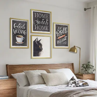 Moderní sada obrazů s motivem kočky do domácí kuchyně