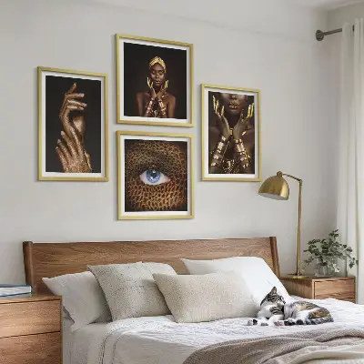 Umělecké portréty žen moderní sada obrazů