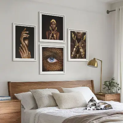 Umělecké portréty žen moderní sada obrazů