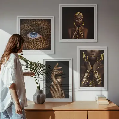 Umělecké portréty žen moderní sada obrazů