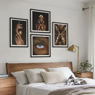 Umělecké portréty žen moderní sada obrazů