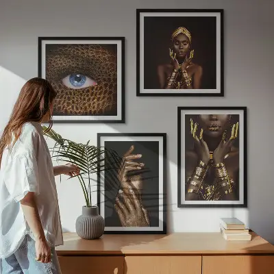 Umělecké portréty žen moderní sada obrazů