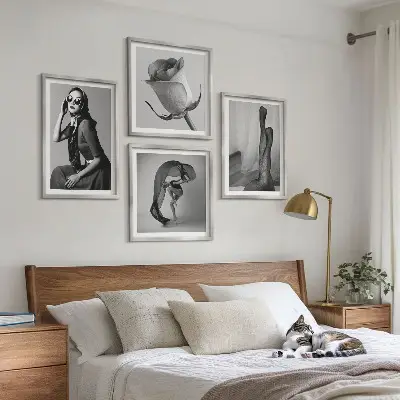 Moderní sada obrazů stylové portréty elegantních žen