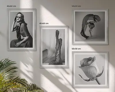 Moderní sada obrazů stylové portréty elegantních žen