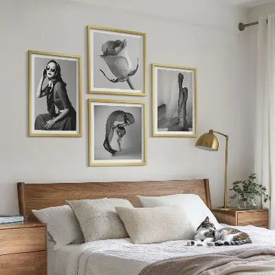 Moderní sada obrazů stylové portréty elegantních žen