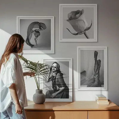 Moderní sada obrazů stylové portréty elegantních žen