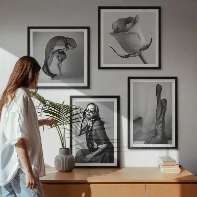 Moderní sada obrazů stylové portréty elegantních žen