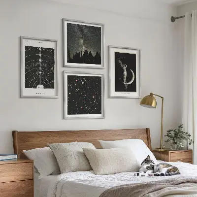 Dekorativní sada obrazů galaxie sluneční soustavy
