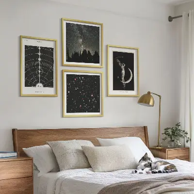 Dekorativní sada obrazů galaxie sluneční soustavy