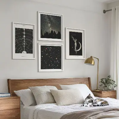 Dekorativní sada obrazů galaxie sluneční soustavy