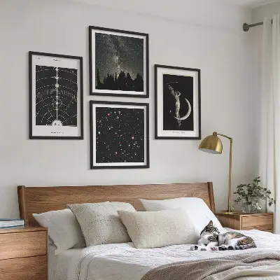 Dekorativní sada obrazů galaxie sluneční soustavy