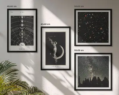 Dekorativní sada obrazů galaxie sluneční soustavy