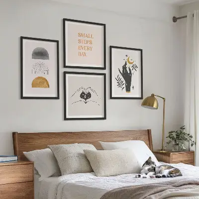 Dekorativní sada obrazů minimalistické boho ilustrace