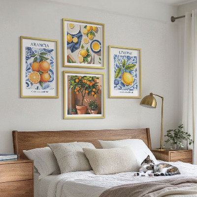 Moderní sada obrazů Ilustrace citrusových plodů