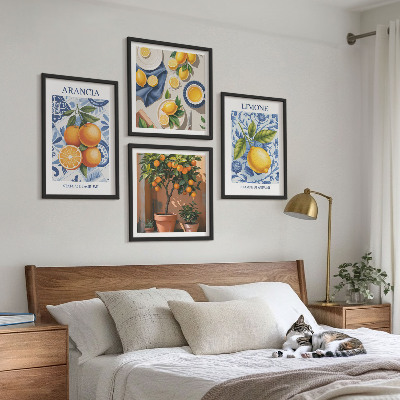 Moderní sada obrazů Ilustrace citrusových plodů