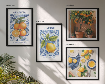 Moderní sada obrazů Ilustrace citrusových plodů