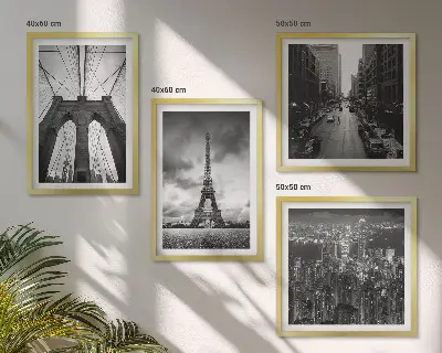 Sada obrazů Monochromatické mostní věže moderní sada