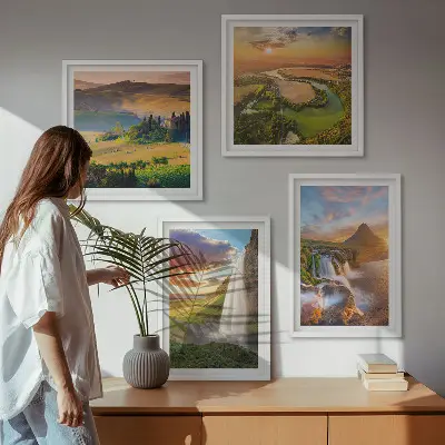 Sada obrazů Výhledy na italský západ slunce moderní provedení