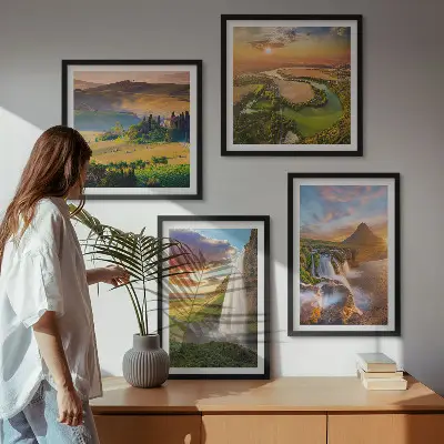 Sada obrazů Výhledy na italský západ slunce moderní provedení