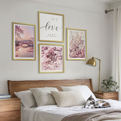 Dekorativní sada obrazů Inspirace pro život na Květinovém mostě