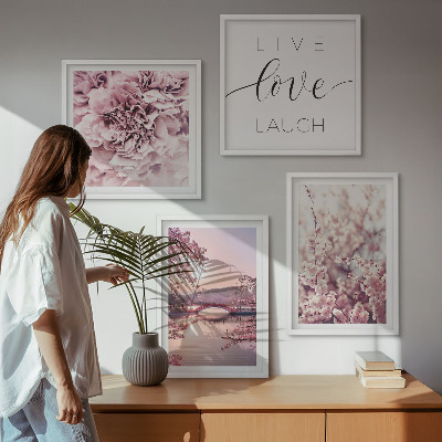 Dekorativní sada obrazů Inspirace pro život na Květinovém mostě