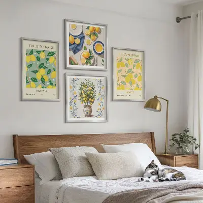 Sada obrazů Citrusové ovoce Itálie v moderním provedení