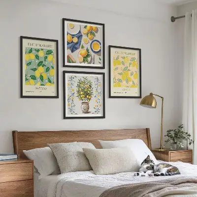 Sada obrazů Citrusové ovoce Itálie v moderním provedení