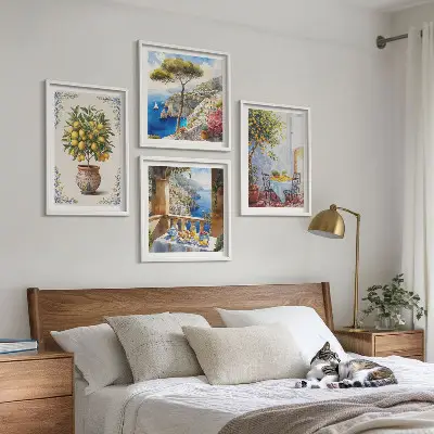 Stůl z mořského citroníku moderní sada obrazů
