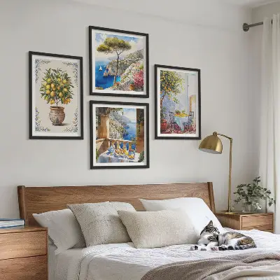 Stůl z mořského citroníku moderní sada obrazů
