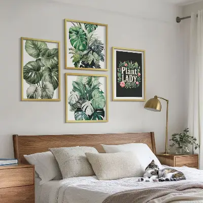 Dekorativní sada obrazů tropické rostliny Plant Lady