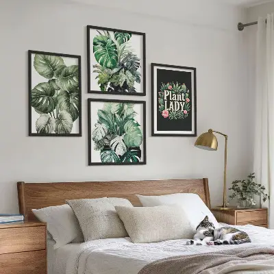 Dekorativní sada obrazů tropické rostliny Plant Lady