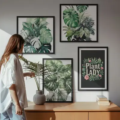 Dekorativní sada obrazů tropické rostliny Plant Lady