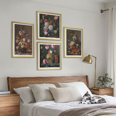 Moderní sada obrazů Květinové kompozice ve vázách
