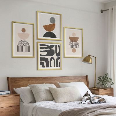 Dekorativní sada obrazů Abstraktní bohémský design